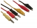 Test leads 0.8m; 60VDC; red and black; crocodile clip 