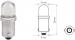 Bosma car lamp BA9s, white, LED 