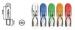 Bosma car lamp T05, 1.2W, green 