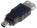 Perėjimo adapteris USB lizdas - mini USB kištukas, USB-BF/MUSB 