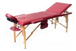 3 parts, Wecco, massage table, Bordeaux 