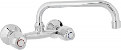 Virtuvės kriauklės maišytuvo komplektas 22 cm vamzdis