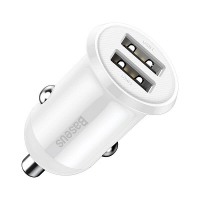 Baseus, CCALLP-02, 4.8A cigarete lighter connector adapter to USB