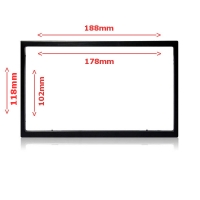 LAUNF12D, 2 Din facia plate universal 