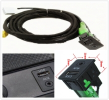 mounting USB and AUX connector male-female with bracket