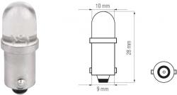 Bosma lemputė BA9s, geltona, šviesos diodai 