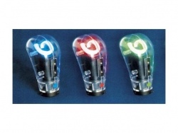 CALIBER, NA70GR Neon Schaltknauf, grün 12V