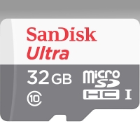 32GB Memory card microSD Sandisk, max 80MB/s 