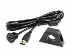 mounting USB connector male-female with bracket, cable 2m