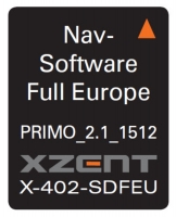 Xzent, X-402 navigacijos programa iGO primo 