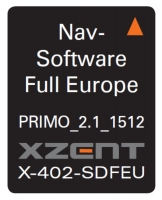 Xzent, X-402 navigacijos programa iGO primo