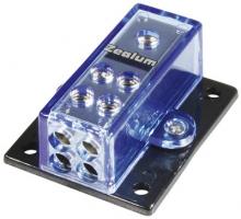ZEALUM, ZPD-10S paskirstymo blokas 1 x 20mm² / 4 x 10mm²