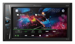 Pioneer, DMH-G120 6.2" touchscreen tuner with USB, Aux-in and video out. Also supports iPo