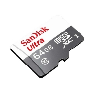 64GB Memory card microSD Sandisk, max 80MB/s