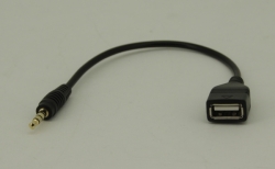 USB Female to 3.5mm Male 15cm long