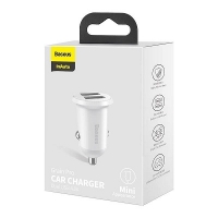 Baseus, CCALLP-02, 4.8A cigarete lighter connector adapter to USB