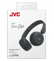 JVC, HA-S59W-BU,  matinės juodos sp. dinaminės ausinės, mikrofonas 