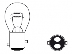 Bosma car lamp BAY15d, 25/10W, 48V lifts 