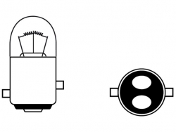 Bosma lemputė BAY15d, 10W, 48V keltuvui 15X35 