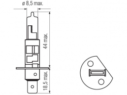 Bosma lemputė H1, 55W 