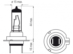 Bosma car lamp H7, 12V, 55W 