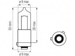 Bosma car lamp BA15s, 10W, halogen 