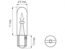 Bosma car lamp T05, 0.5W 