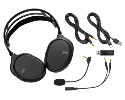 JVC, GG-01WQ, juodos sp. dinaminės ausinės 