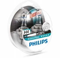 Philips car lamp X-Treme +130%, H4, 60/55W 12342XV+S2