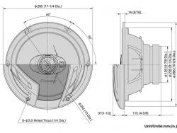 Pioneer, TS-A2503i 25cm 3-Way Coaxial Speakers (420W)