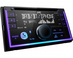 JVC, KW-DB95BT 2-DIN Bluetooth(R) Wireless Technology Dual USB/CD Receiver with AUX