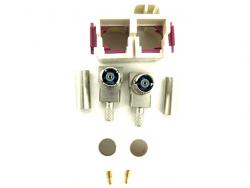 Antenna connector double Fakra angle 90°, female