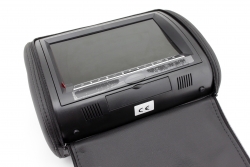MH702BK-DV Portable 7” TFT LED DVD player + Headrest monitor, black