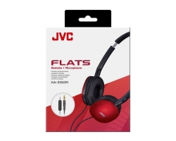 JVC, HA-S160MRU, raudonos sp. dinaminės ausinės 