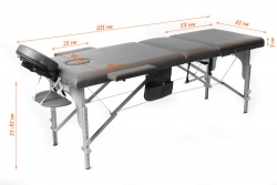 3 parts, Wecco, massage table, pink 