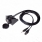 mounting USB + AUX connector male-female with bracket