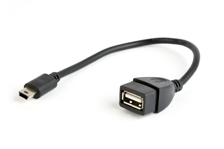 Perėjimo adapteris USB lizdas - mini USB kištukas, USB-BF/MUSB 