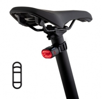 Bosma, dviračio žibintų komplektas 8074, 100/30Lm, 350/200mAh, IPX 