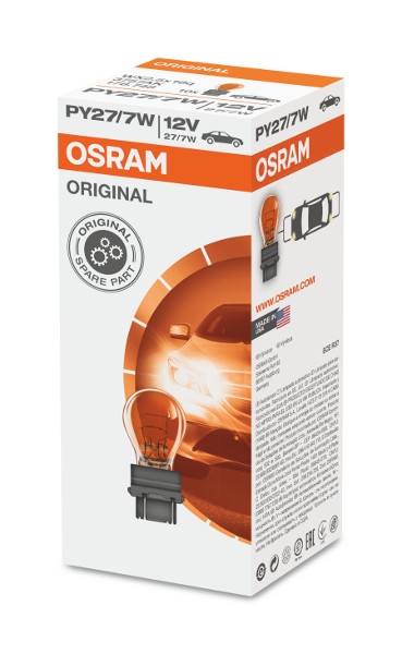 Osram lemputė, PY27/7W, 27/7W, W2,5x16q, oranžinė, 3757AK 