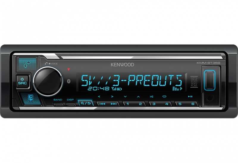 Kenwood, KMM-BT358 bluetooth, USB MP3/WMA automagnetola su AUX įėj 
