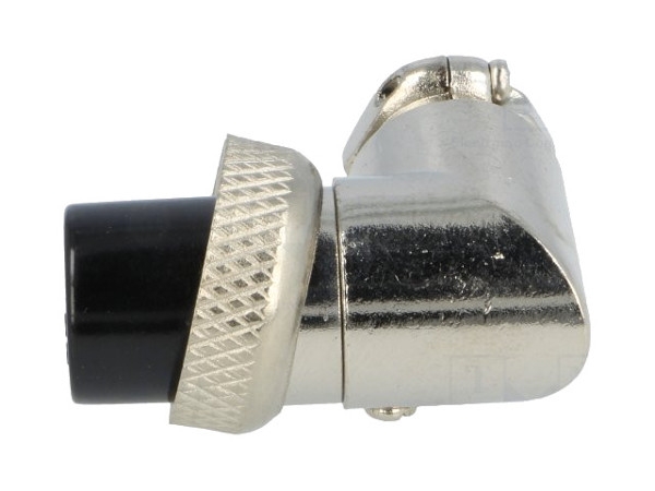 Racijos mikrofono jungtis 4 PIN, kampas 90° 